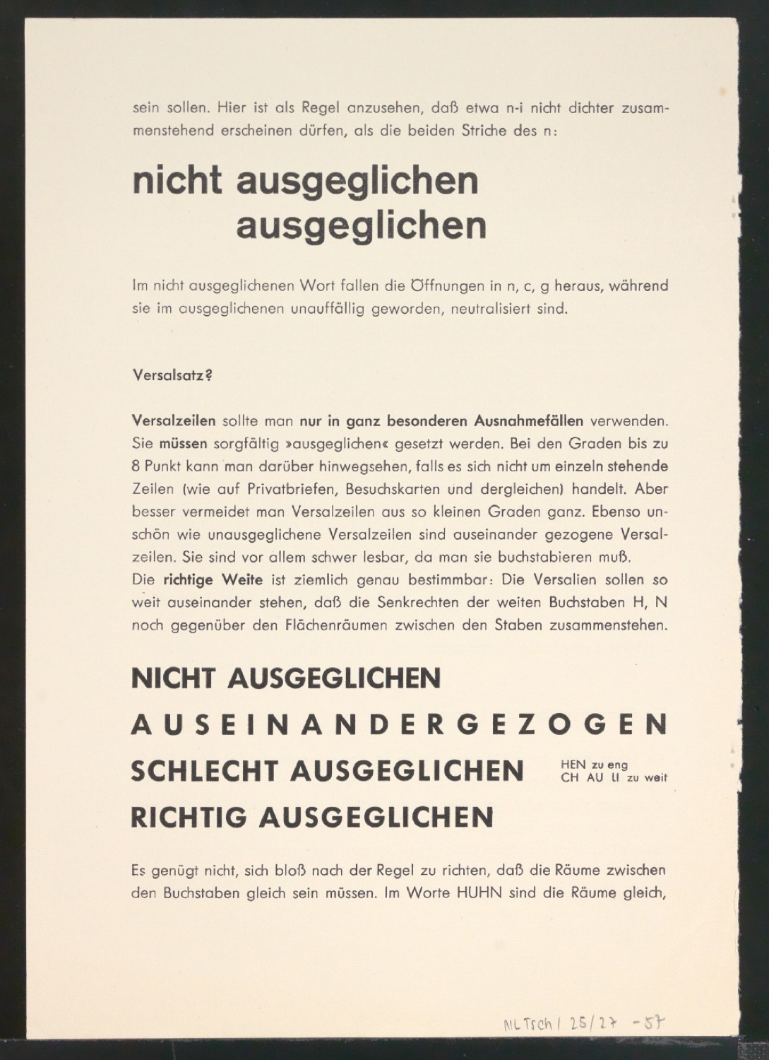 Arbeitsmaterial und Entwürfe für Typografische Entwurfstechnik — Blatt 132
