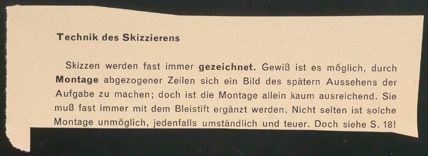 Arbeitsmaterial und Entwürfe für Typografische Entwurfstechnik — Blatt 137