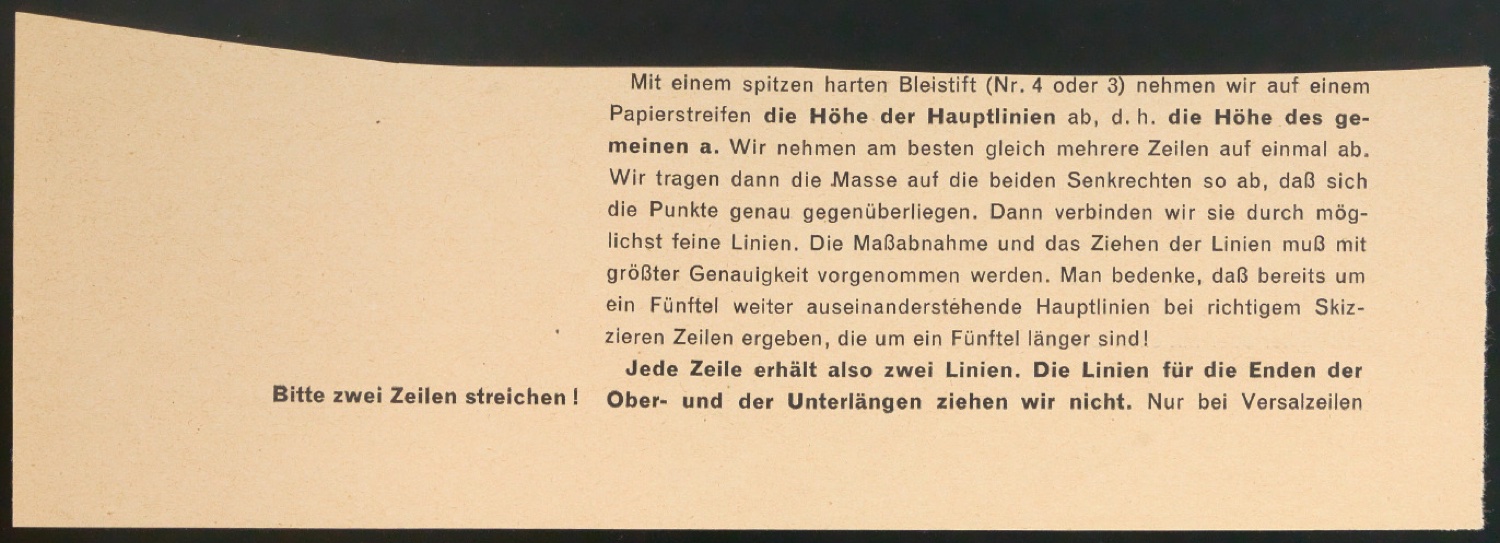 Arbeitsmaterial und Entwürfe für Typografische Entwurfstechnik — Blatt 141