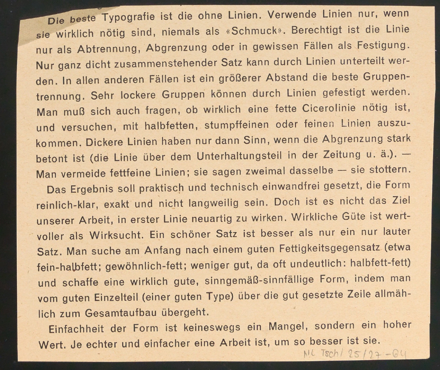 Arbeitsmaterial und Entwürfe für Typografische Entwurfstechnik — Blatt 146