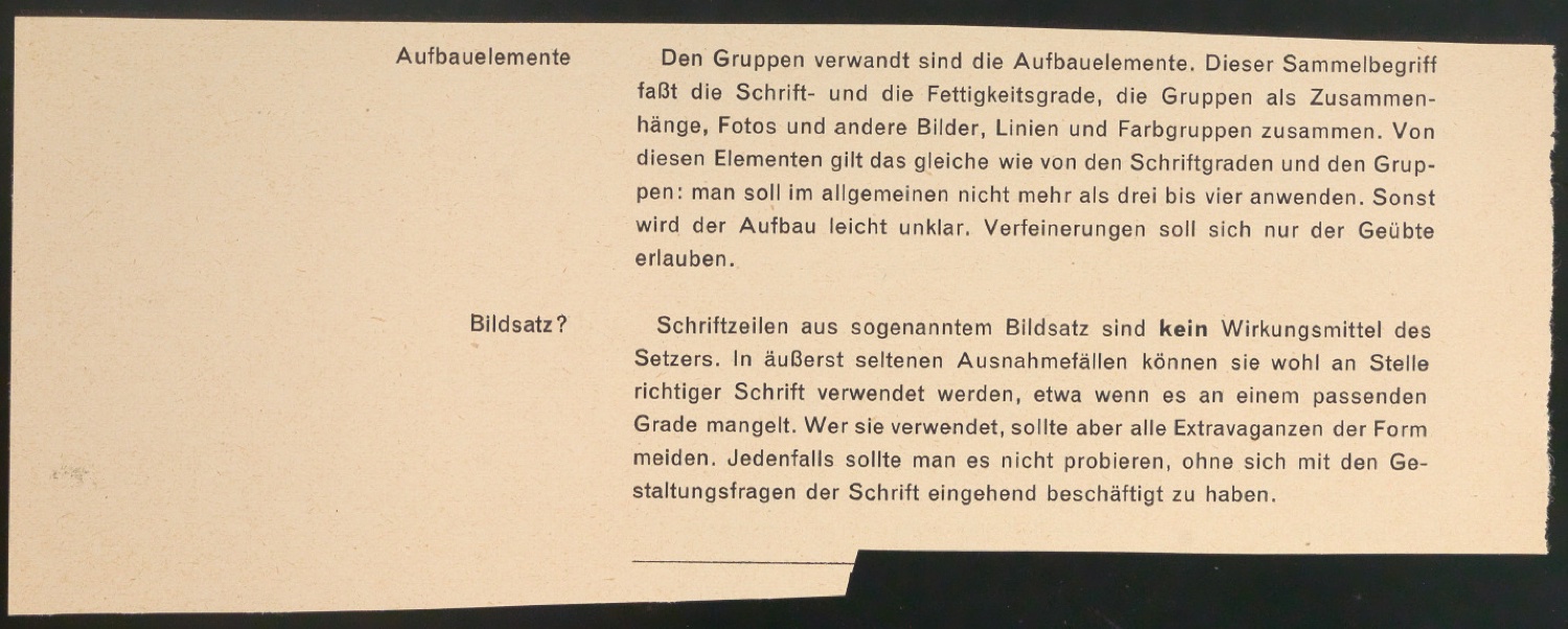 Arbeitsmaterial und Entwürfe für Typografische Entwurfstechnik — Blatt 147