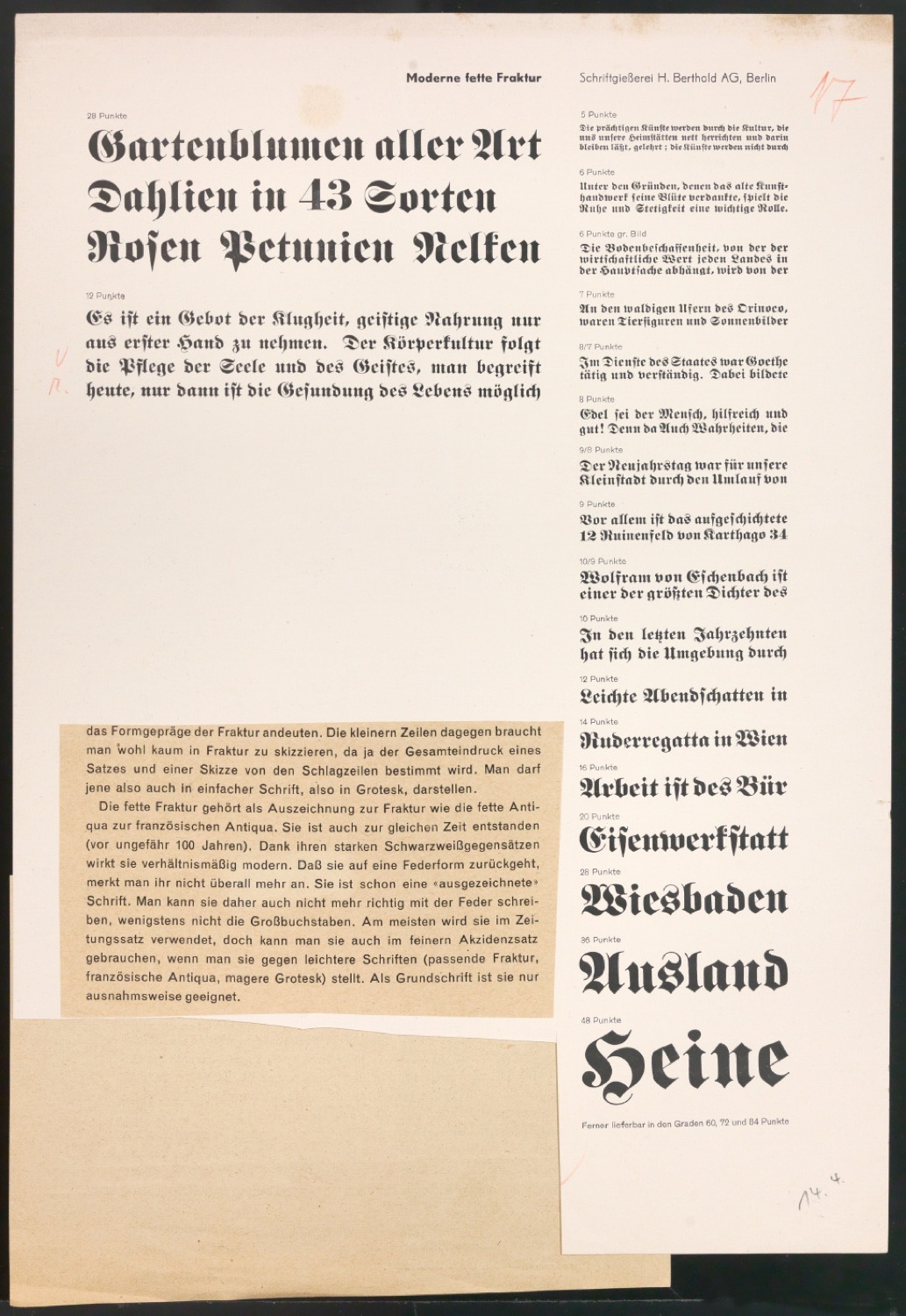 Arbeitsmaterial und Entwürfe für Typografische Entwurfstechnik — Blatt 149