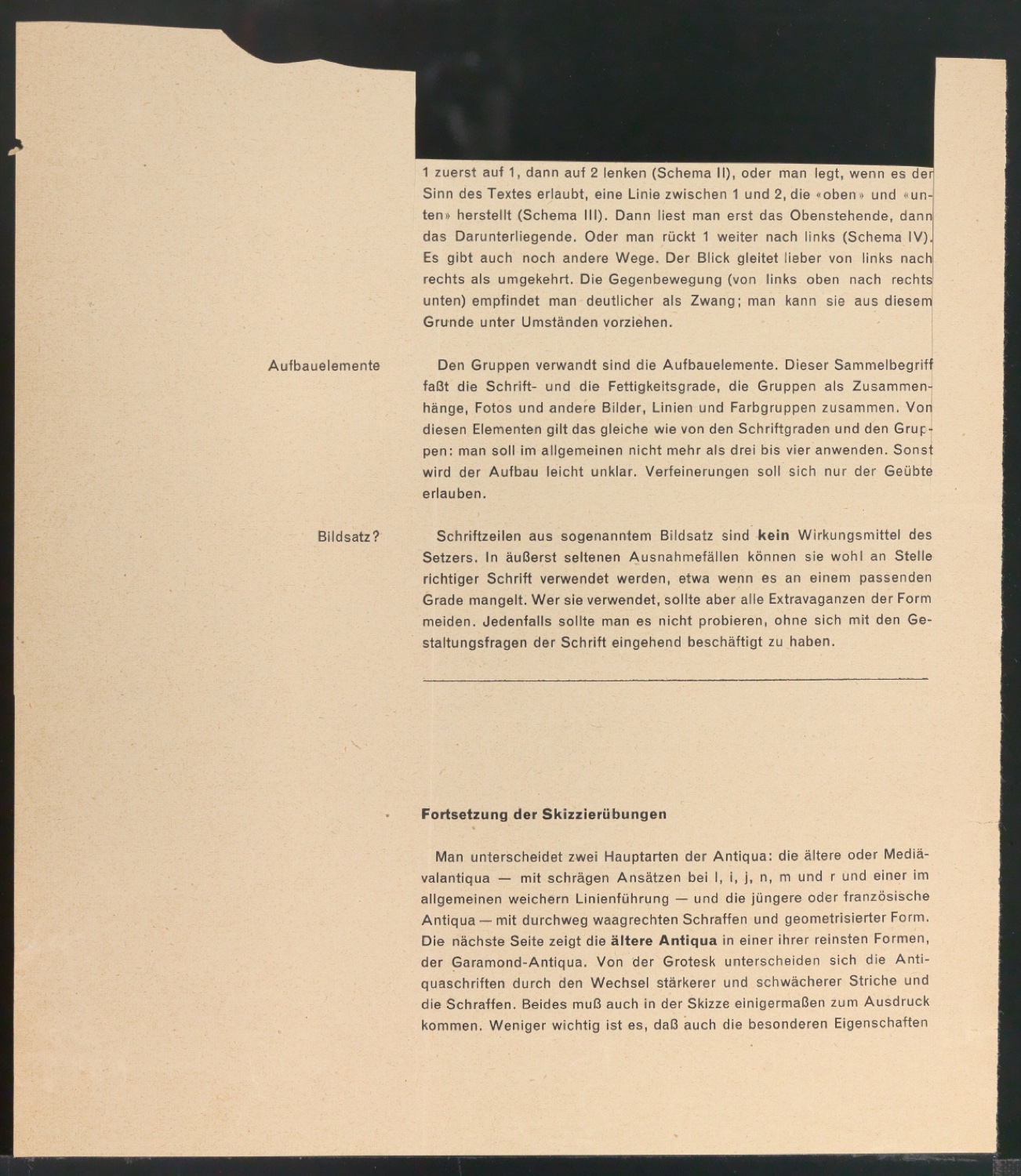 Arbeitsmaterial und Entwürfe für Typografische Entwurfstechnik — Blatt 155