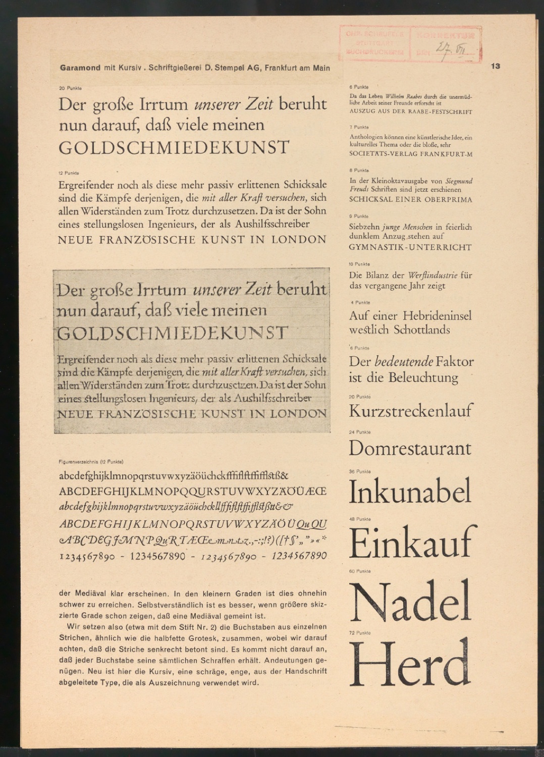 Arbeitsmaterial und Entwürfe für Typografische Entwurfstechnik — Blatt 163