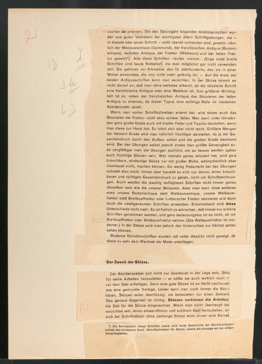 Arbeitsmaterial und Entwürfe für Typografische Entwurfstechnik — Blatt 168