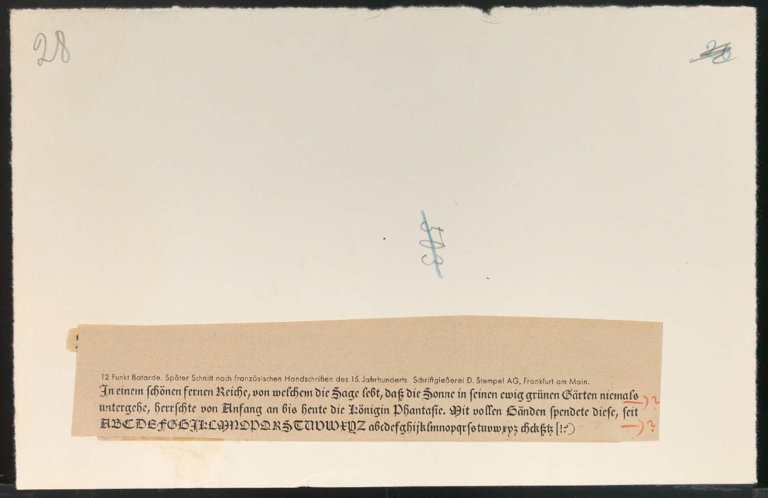 Fahnen und Klischeeabzüge für Schriftschreiben für Setzer — Blatt 23