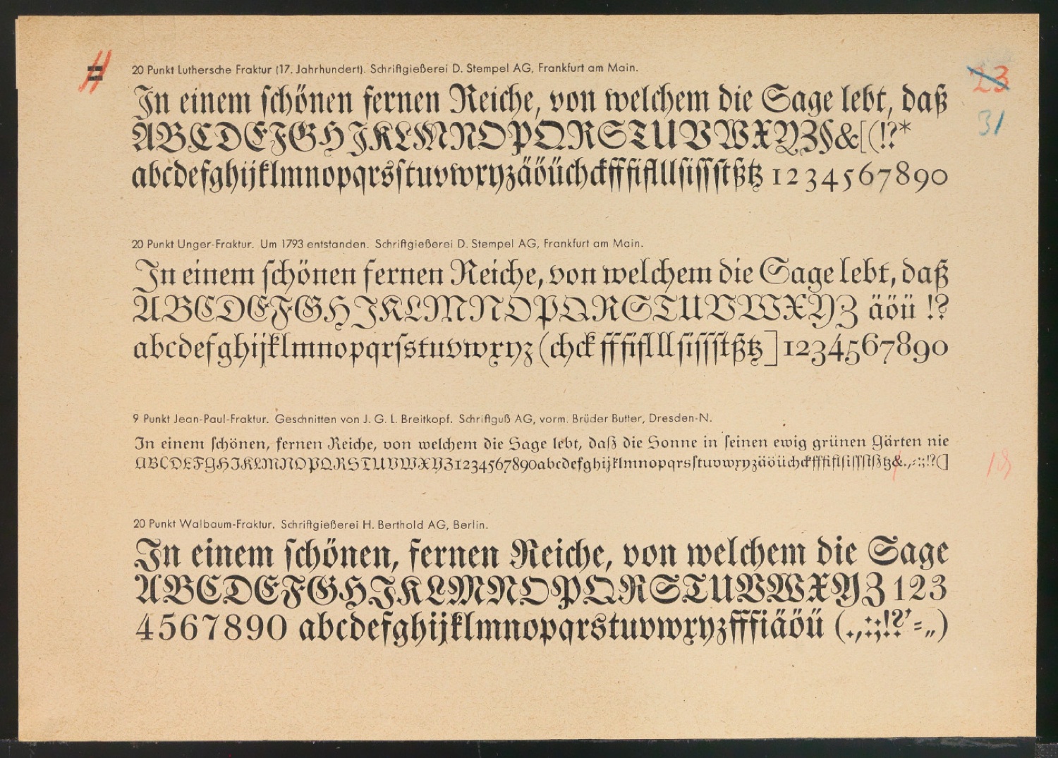 Fahnen und Klischeeabzüge für Schriftschreiben für Setzer — Blatt 25