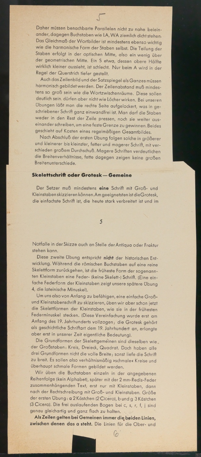 Fahnen und Klischeeabzüge für Schriftschreiben für Setzer — Blatt 29