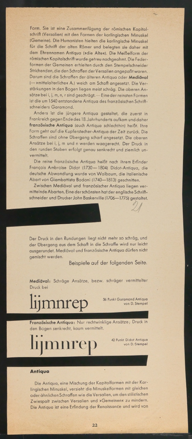 Fahnen und Klischeeabzüge für Schriftschreiben für Setzer — Blatt 39