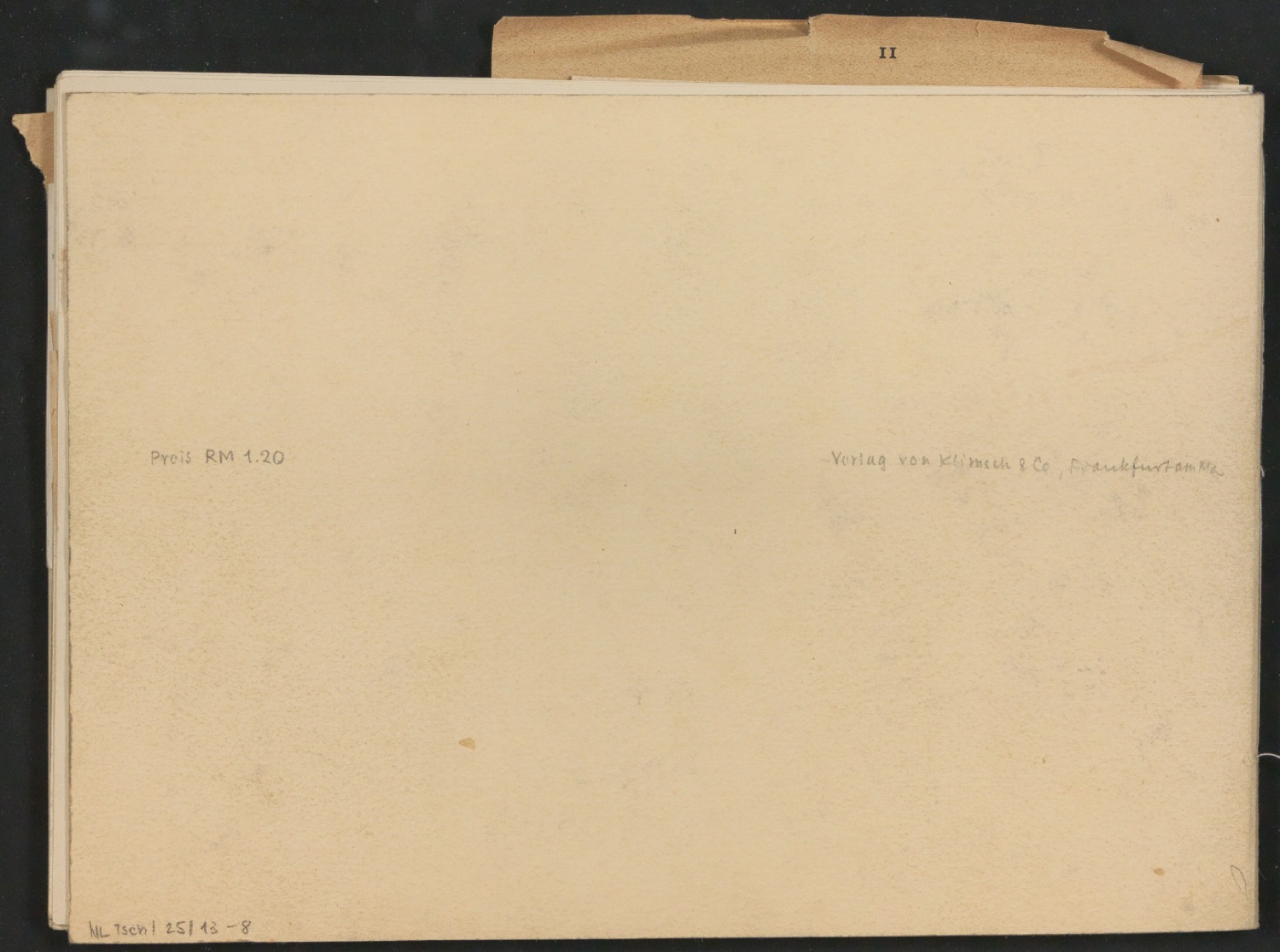 Mappe mit Probedrucken und Entwürfen für Schriftschreiben für Setzer — Blatt 35