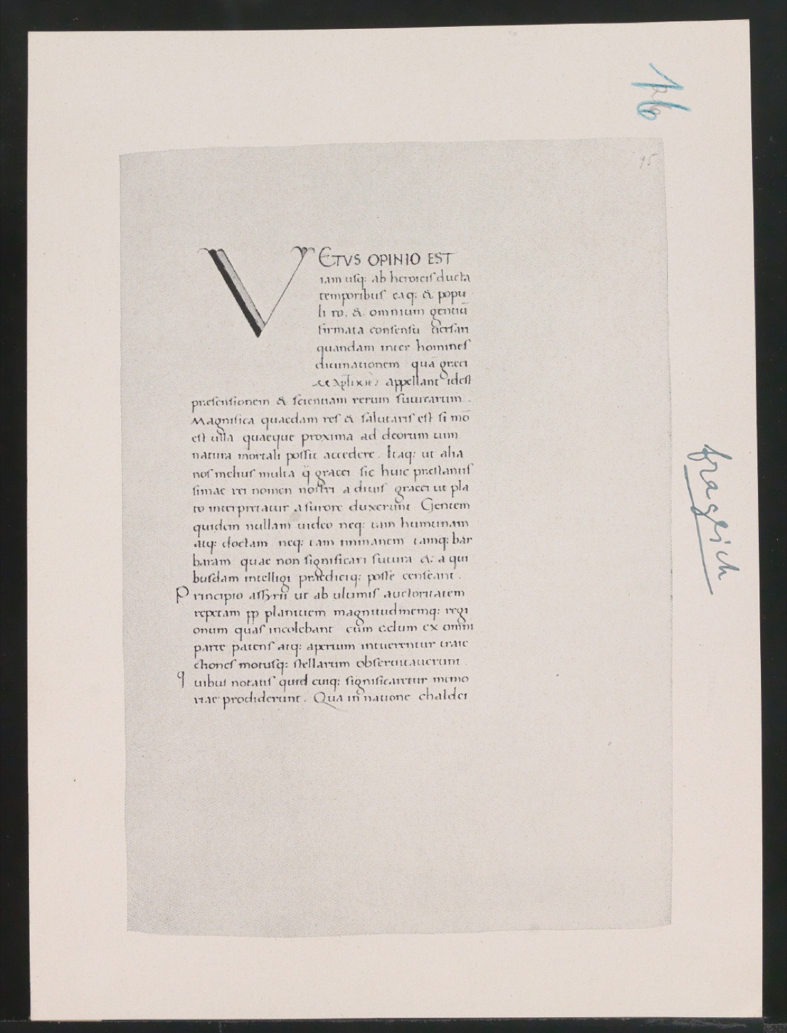 Mappe mit Probedrucken und Entwürfen für Schriftschreiben für Setzer — Blatt 44