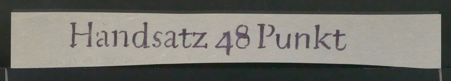 Entwurfszeichnungen verschiedener Schrifttypen — Blatt 3