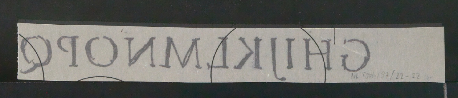 Entwurfszeichnungen verschiedener Schrifttypen — Blatt 10