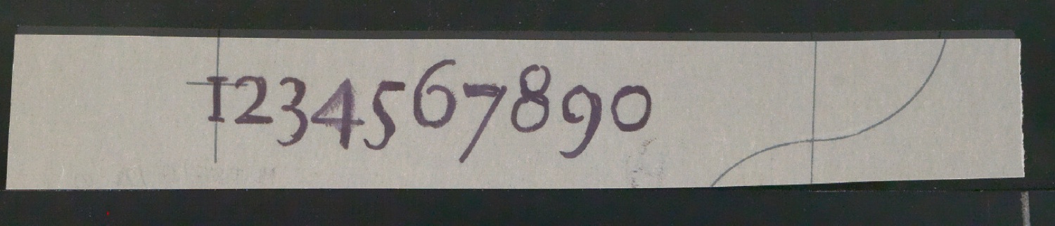 Entwurfszeichnungen verschiedener Schrifttypen — Blatt 13