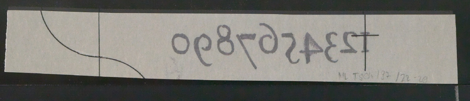 Entwurfszeichnungen verschiedener Schrifttypen — Blatt 14