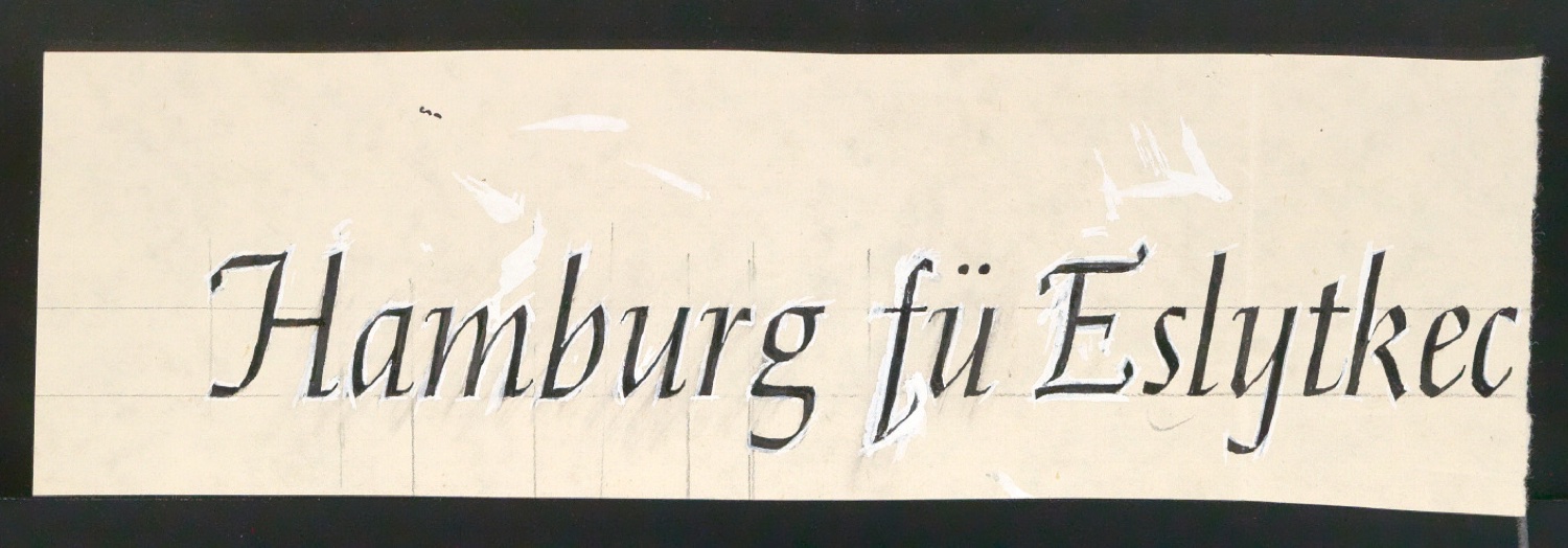 Entwurfszeichnungen verschiedener Schrifttypen — Blatt 27