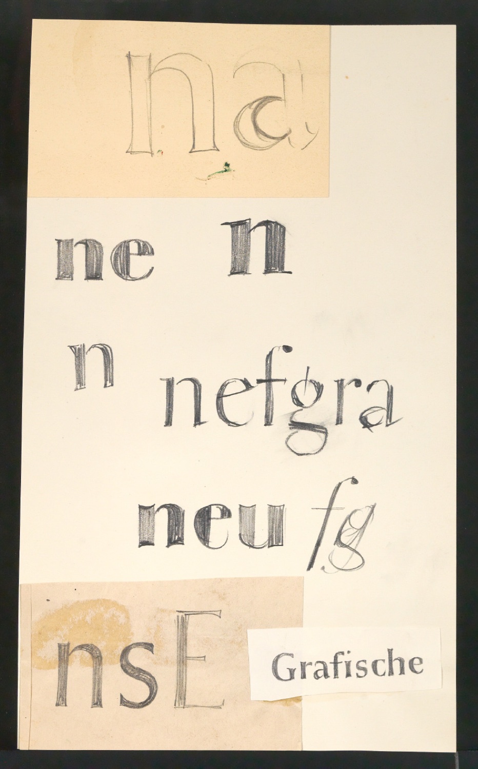 Entwurfszeichnungen verschiedener Schrifttypen — Blatt 73