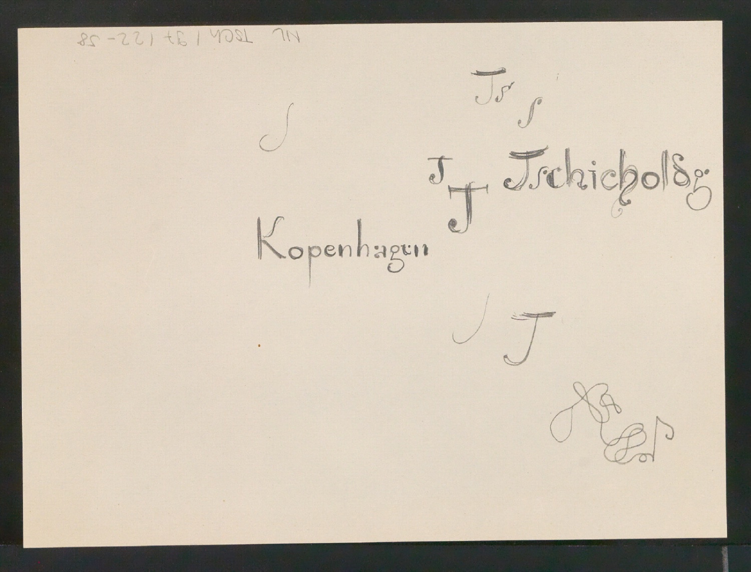 Entwurfszeichnungen verschiedener Schrifttypen — Blatt 80