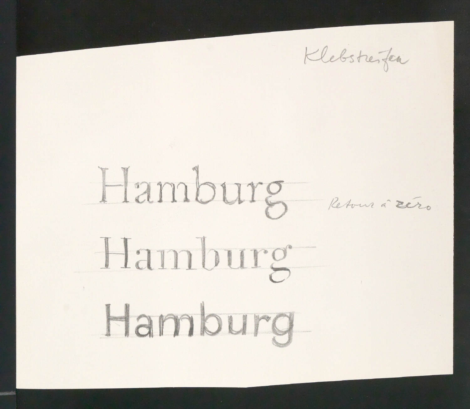 Entwurfszeichnungen verschiedener Schrifttypen — Blatt 83