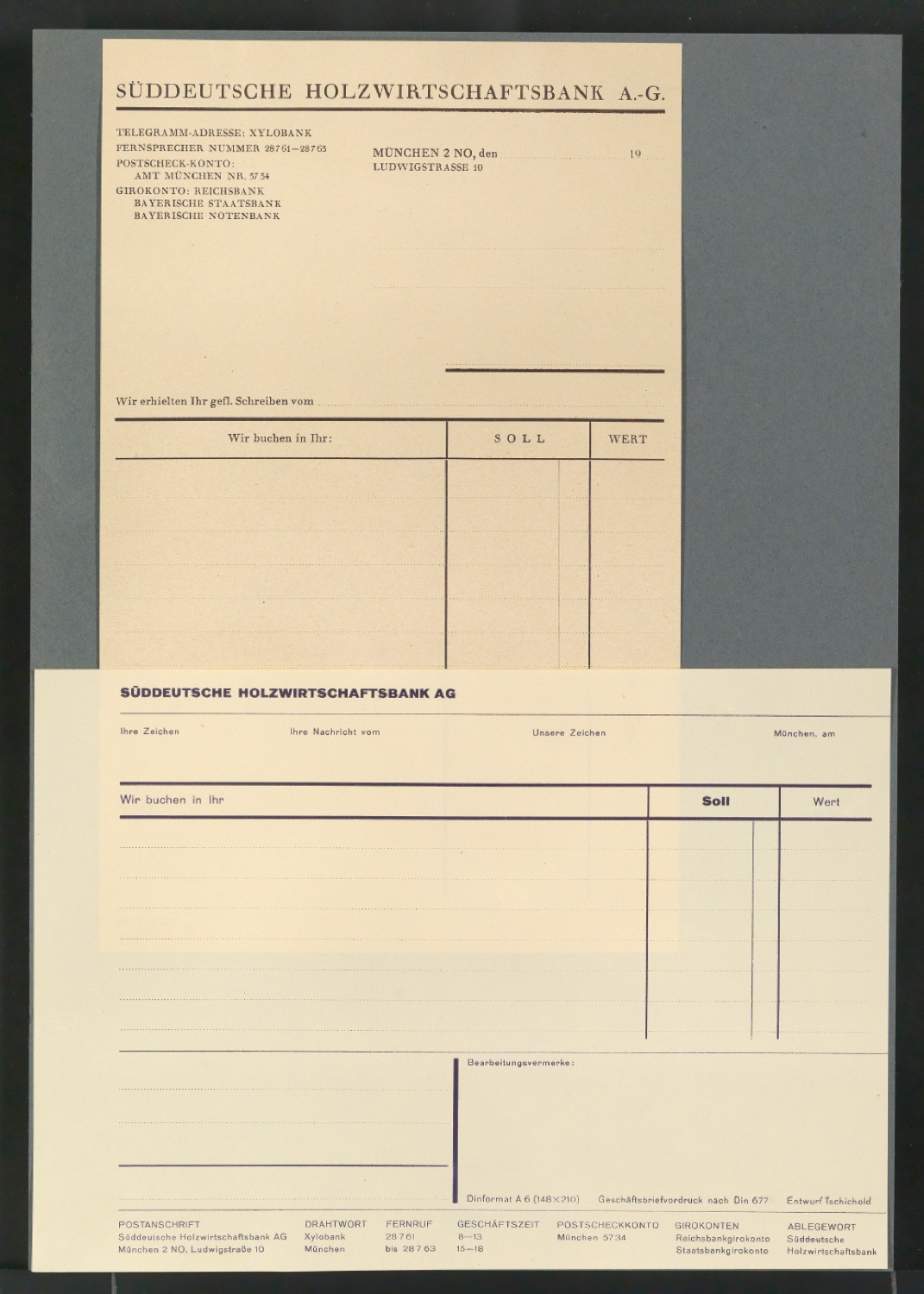 Montiertes Corporate Design für die Süddeutsche Holzwirtschaftsbank AG — Blatt 5