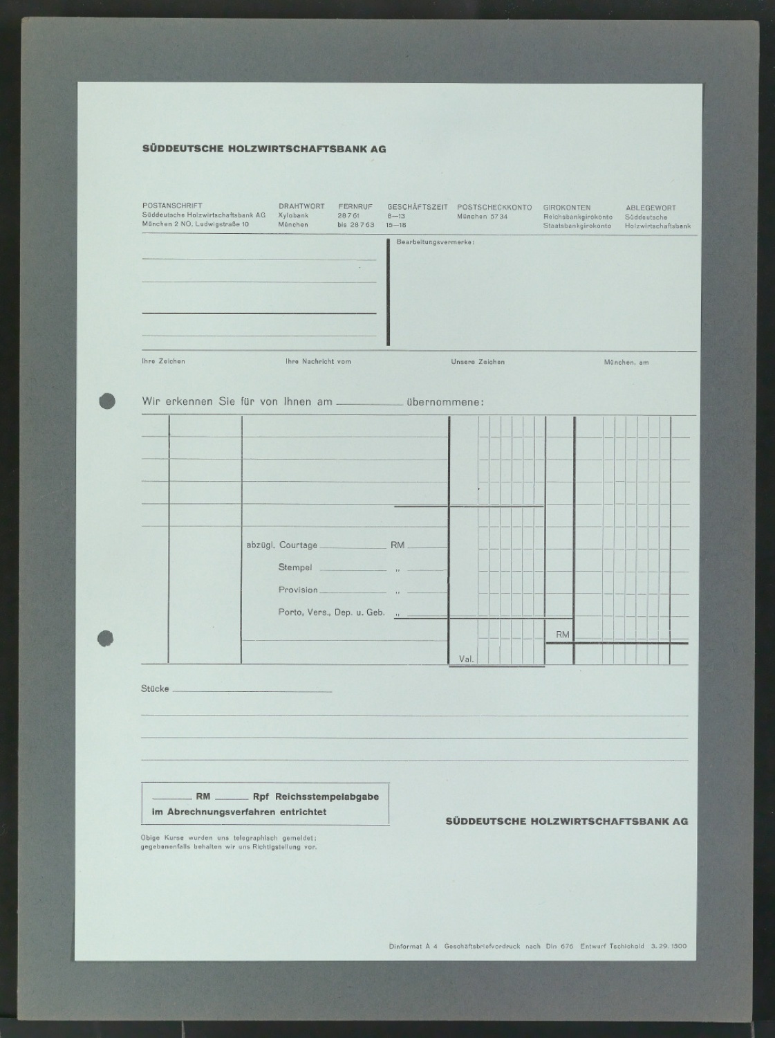 Montiertes Corporate Design für die Süddeutsche Holzwirtschaftsbank AG — Blatt 14