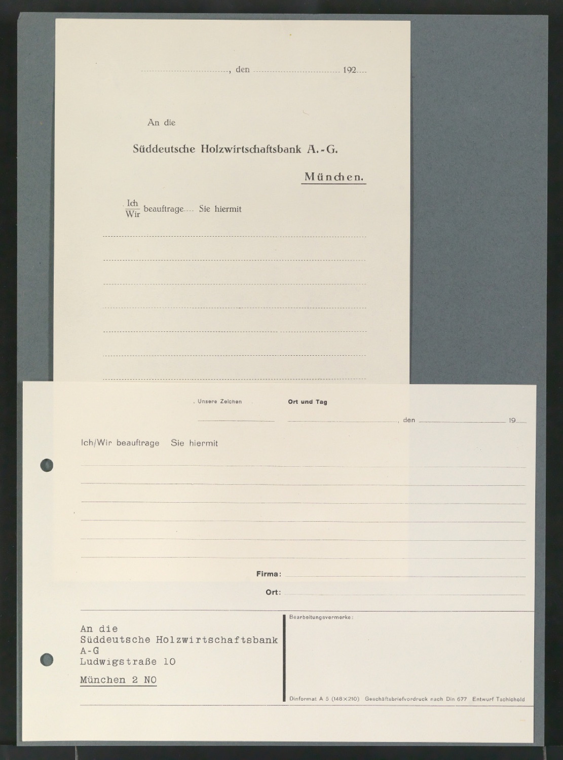 Montiertes Corporate Design für die Süddeutsche Holzwirtschaftsbank AG — Blatt 26