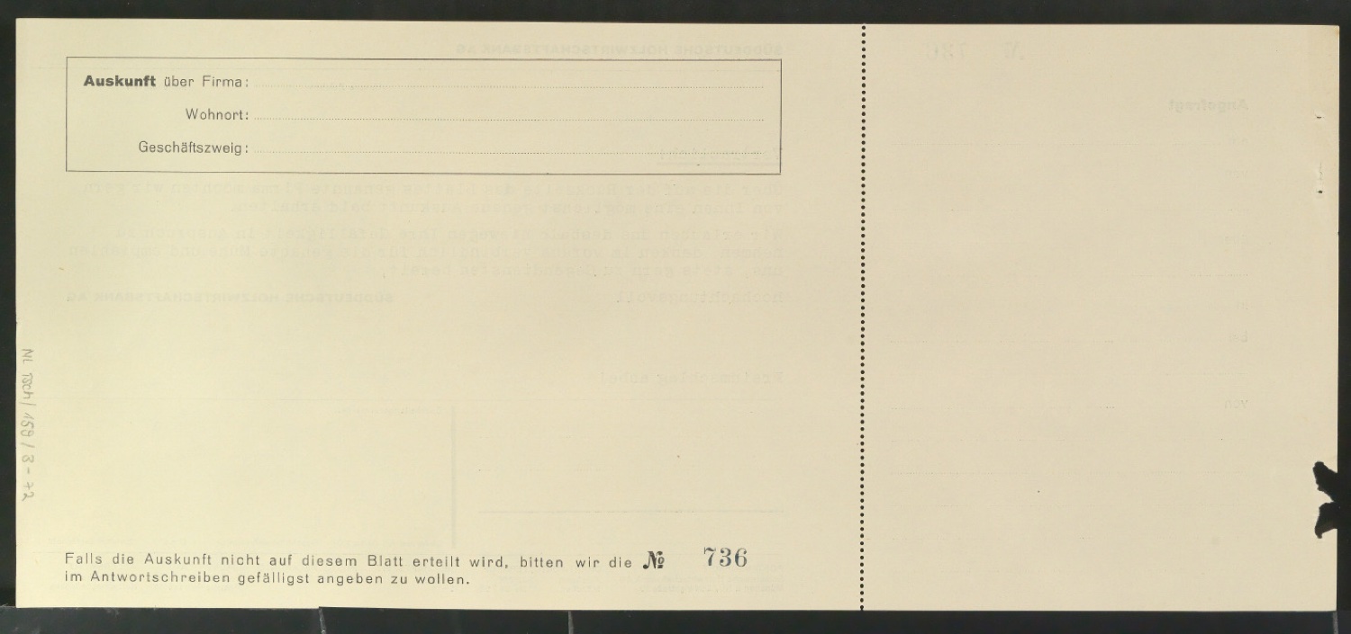 Corporate Design für die Süddeutsche Holzwirtschaftsbank AG — Blatt 2