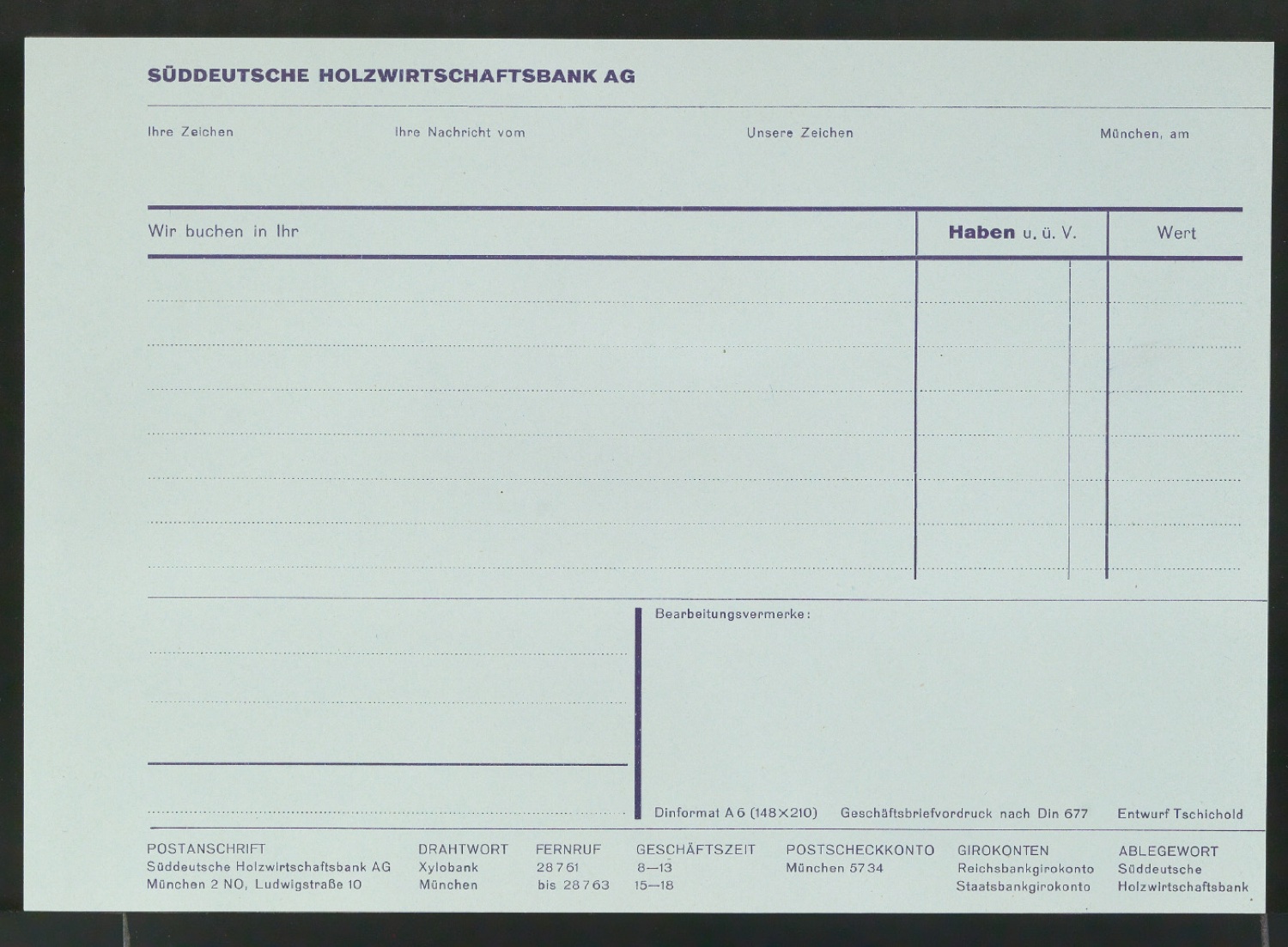 Corporate Design für die Süddeutsche Holzwirtschaftsbank AG — Blatt 17