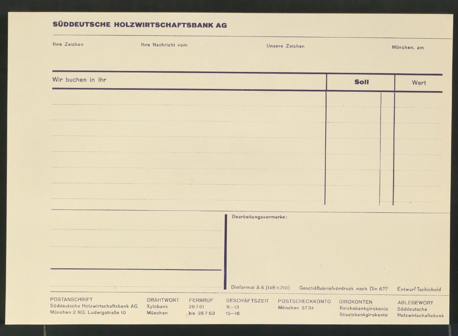 Corporate Design für die Süddeutsche Holzwirtschaftsbank AG — Blatt 19