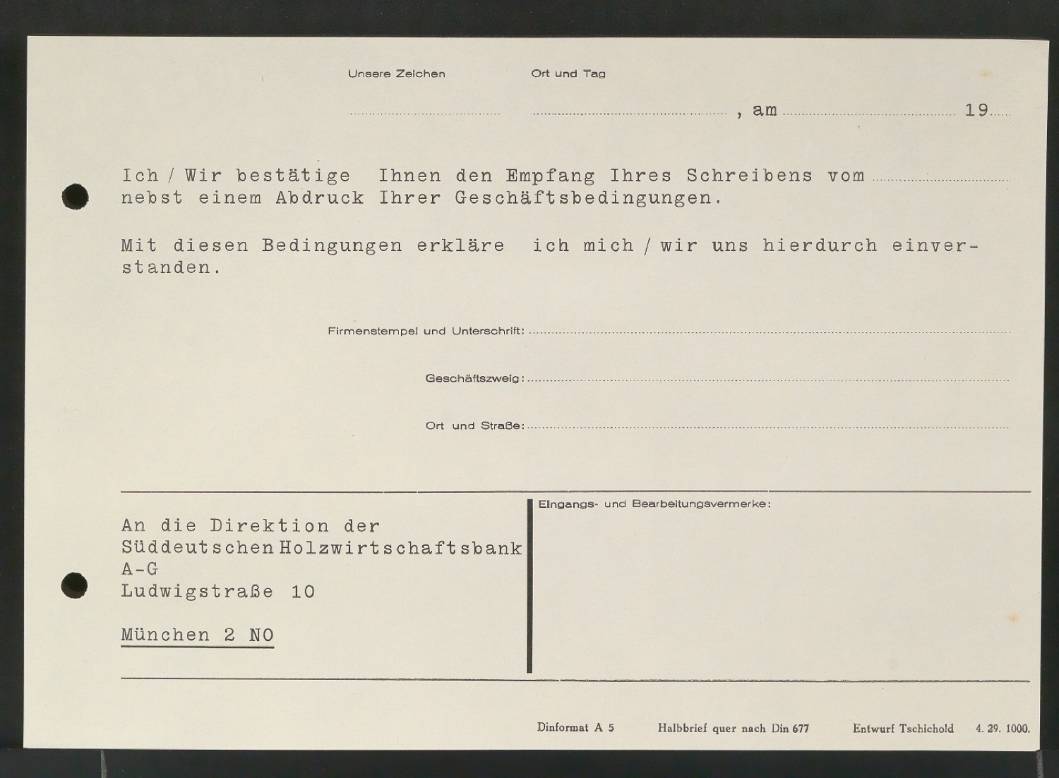 Corporate Design für die Süddeutsche Holzwirtschaftsbank AG — Blatt 29