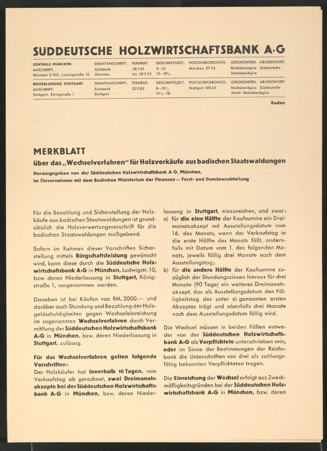 Corporate Design für die Süddeutsche Holzwirtschaftsbank AG — Blatt 31