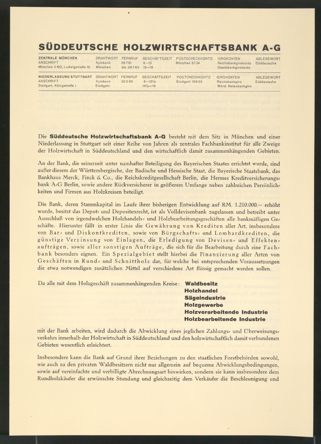 Corporate Design für die Süddeutsche Holzwirtschaftsbank AG — Blatt 34