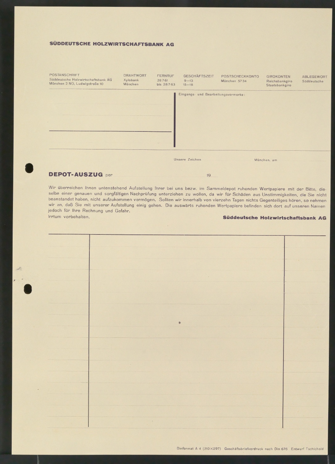 Corporate Design für die Süddeutsche Holzwirtschaftsbank AG — Blatt 41
