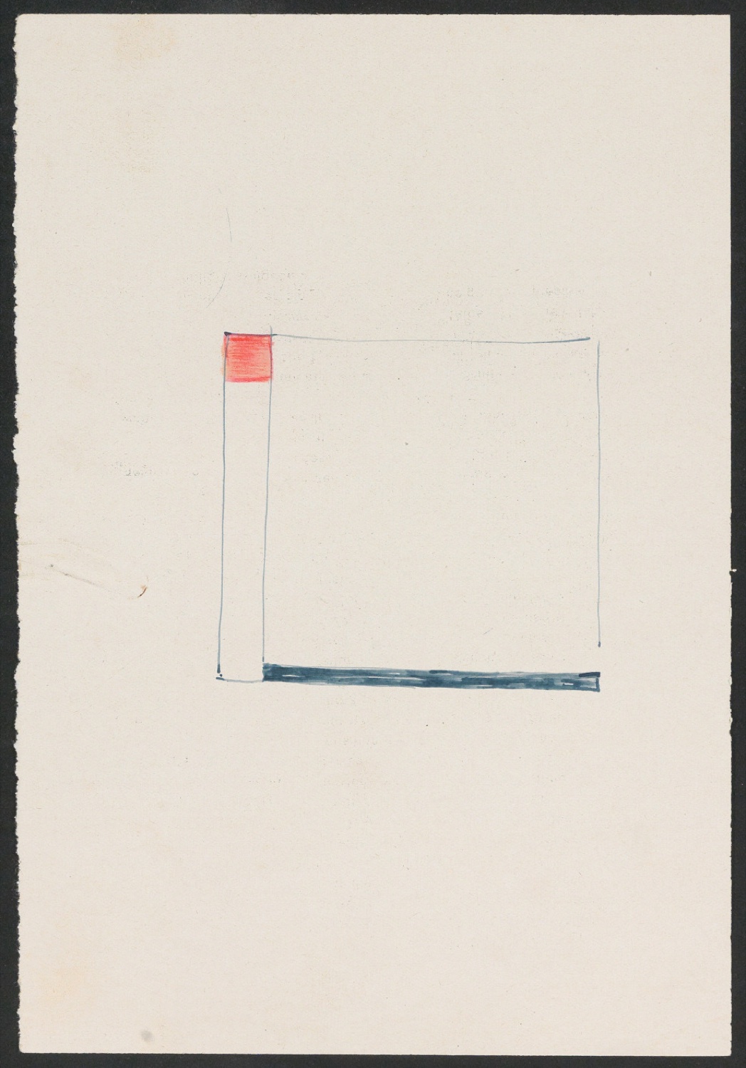Konvolut von Typographischen Skizzen und Notizen zur Typographie — Blatt 3