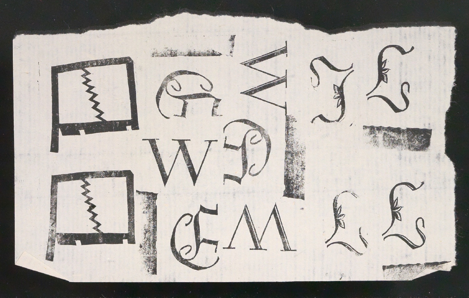 Konvolut Probedrucke und Entwürfe für Exlibris und Firmenzeichen — Blatt 1