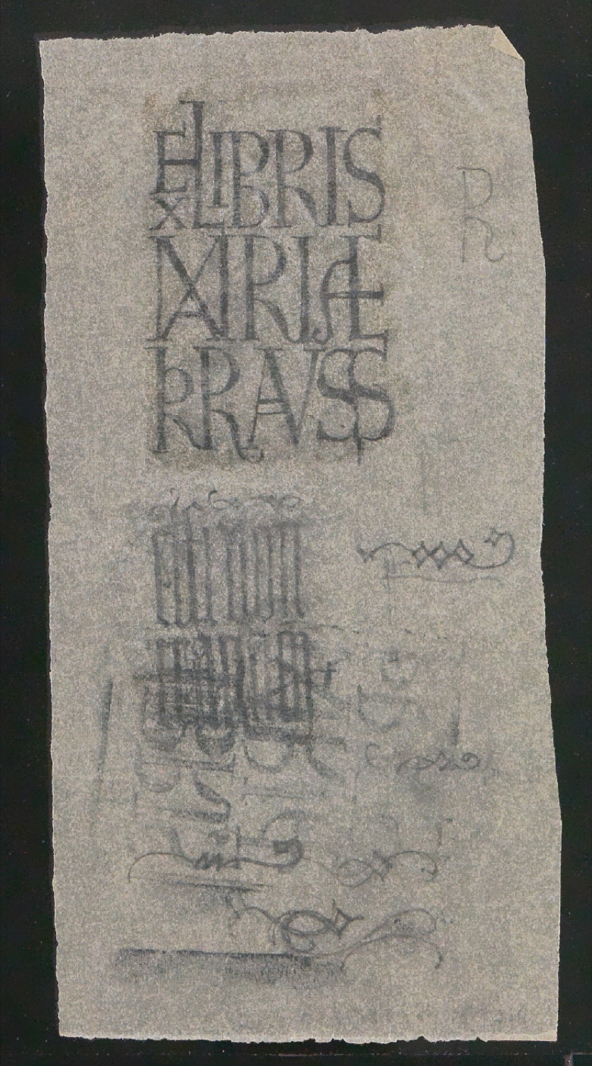 Konvolut Probedrucke und Entwürfe für Exlibris und Firmenzeichen — Blatt 7