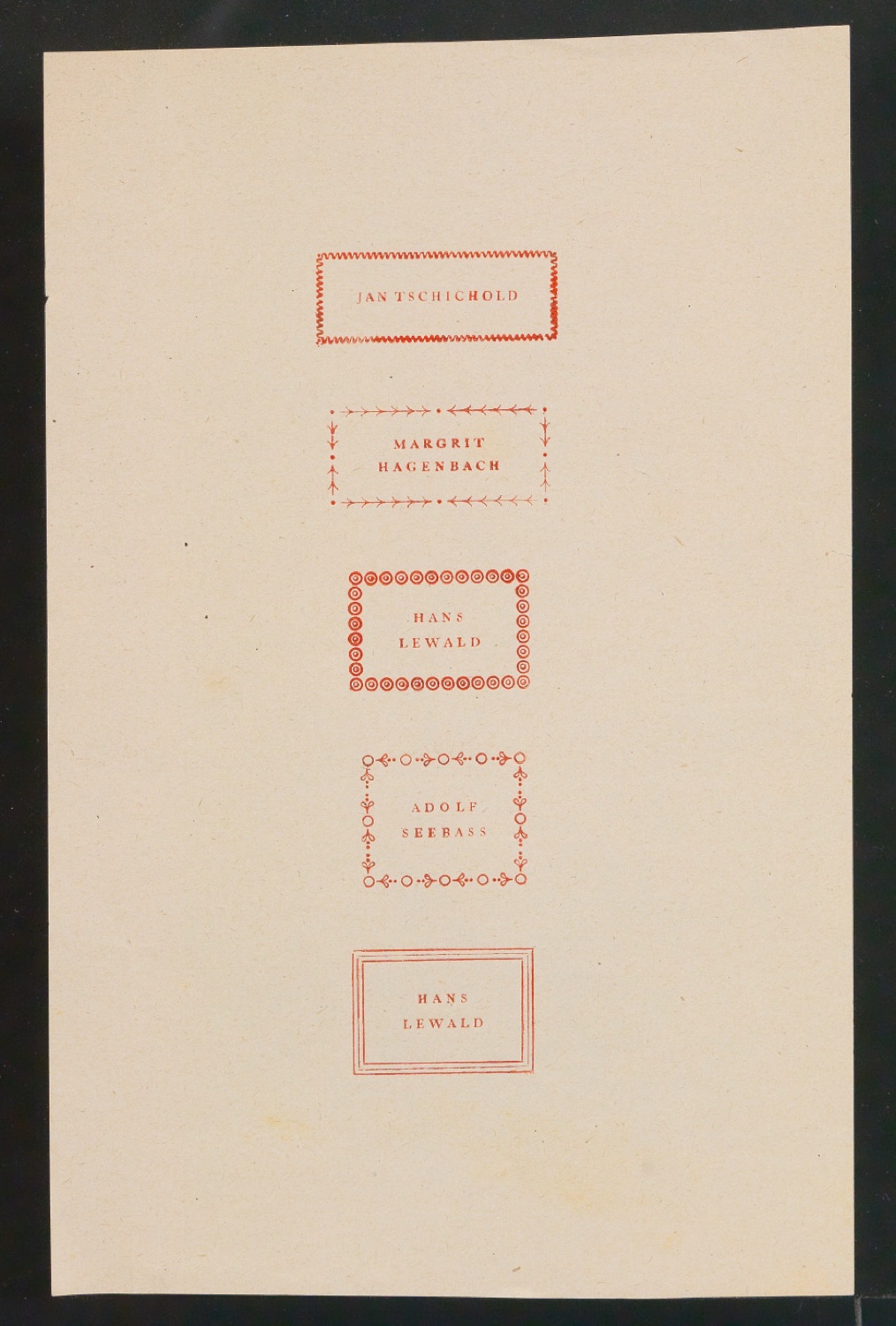 Konvolut Exlibris — Blatt 1