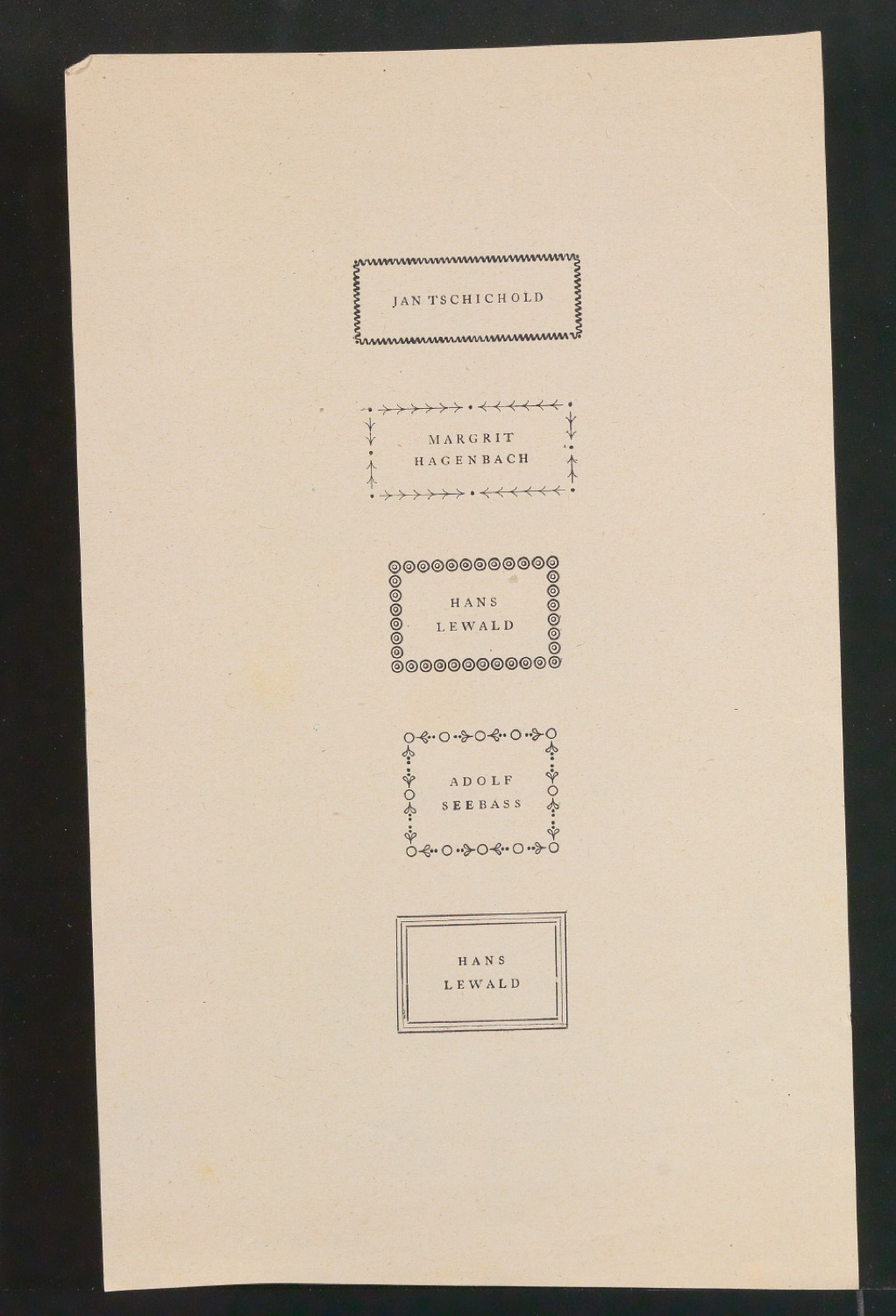 Konvolut Exlibris — Blatt 9