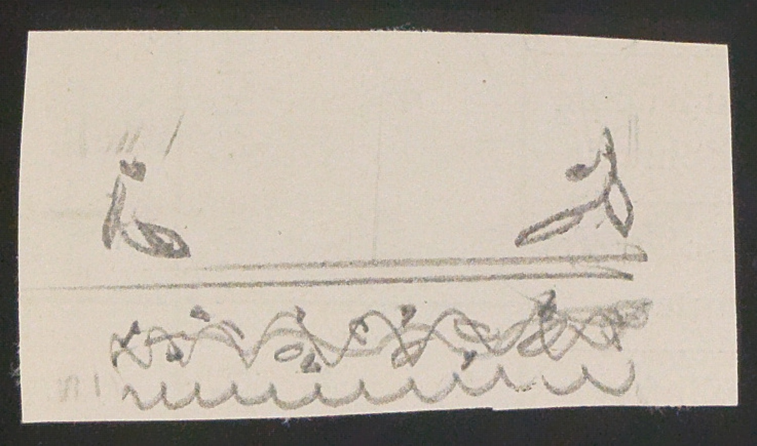 Konvolut Entwurfsskizzen für Vignetten und Buchschmuck — Blatt 11