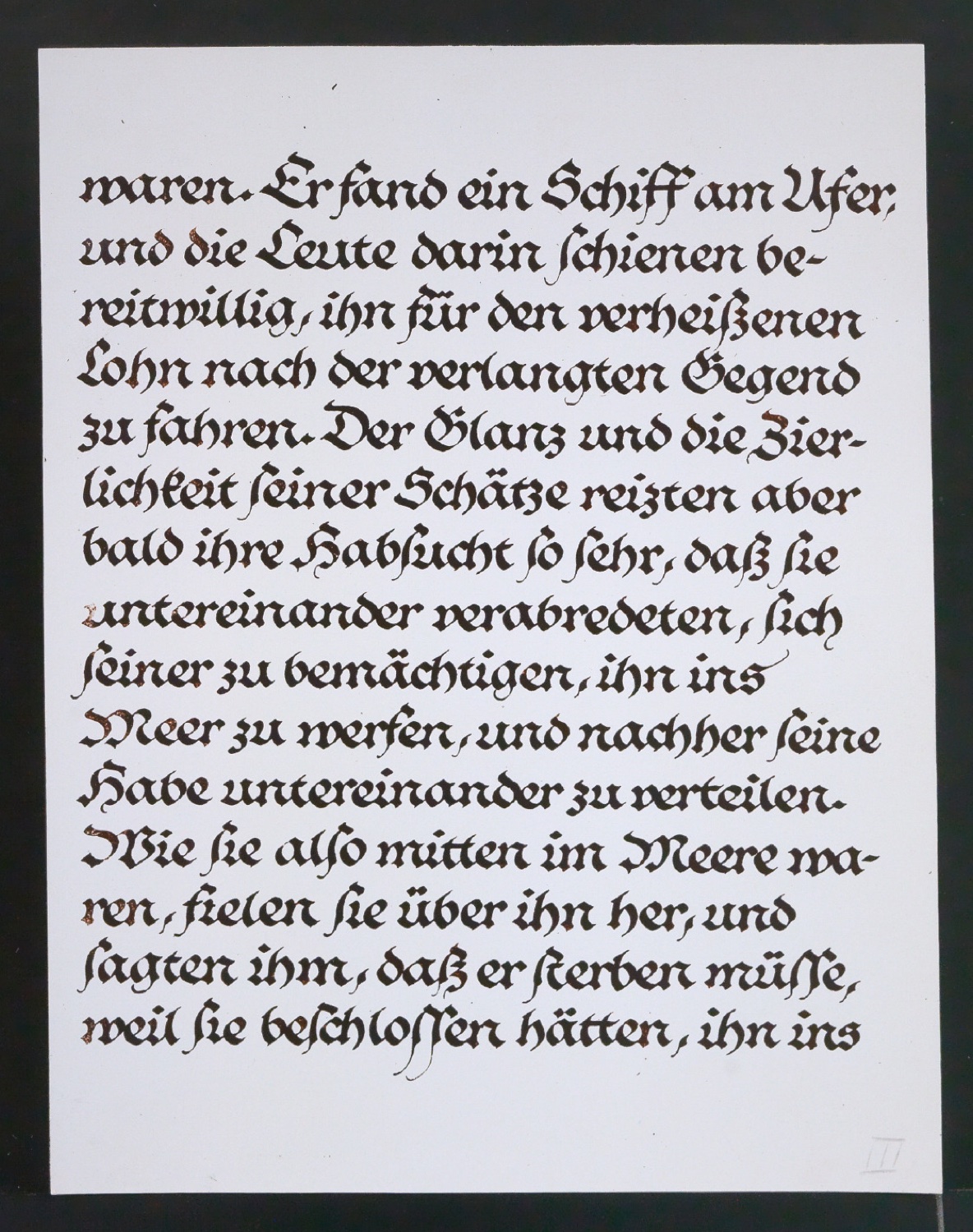 Konvolut Fotoabzüge von Buchseiten mit Kalligraphien von Jan Tschichold — Blatt 3