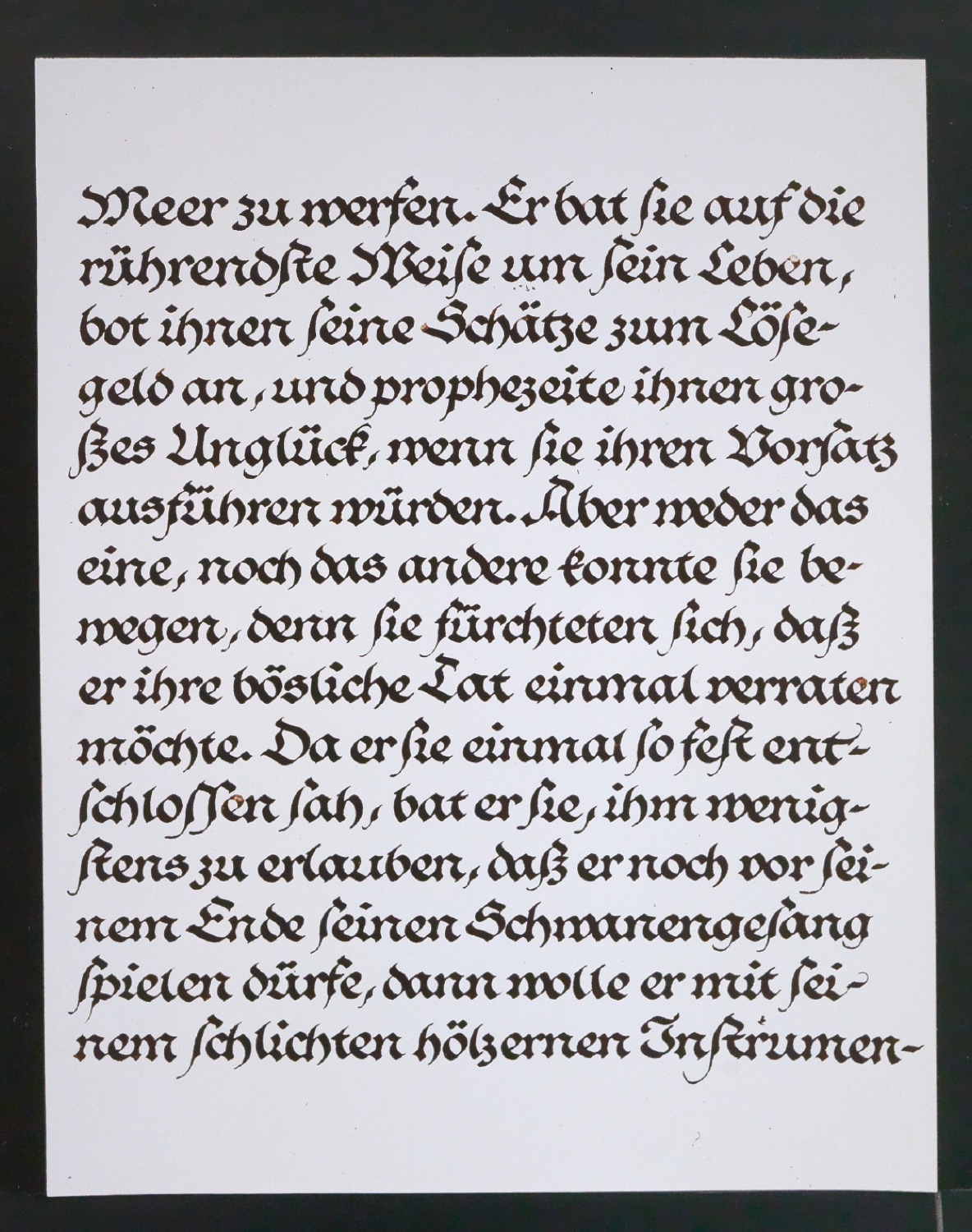 Konvolut Fotoabzüge von Buchseiten mit Kalligraphien von Jan Tschichold — Blatt 5