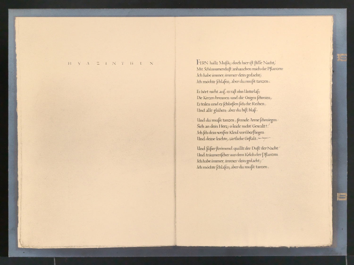 Konvolut Fotoabzüge von Buchseiten mit Kalligraphien von Jan Tschichold — Blatt 29