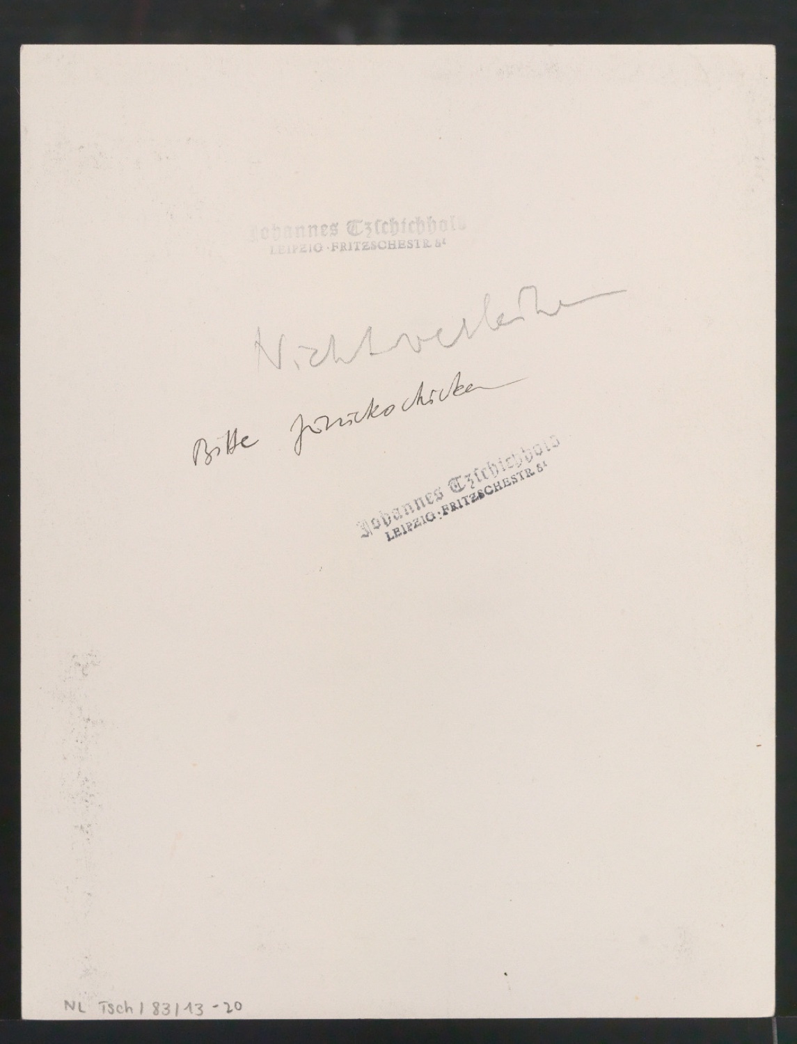 Konvolut Fotoabzüge von Buchseiten mit Kalligraphien von Jan Tschichold — Blatt 36