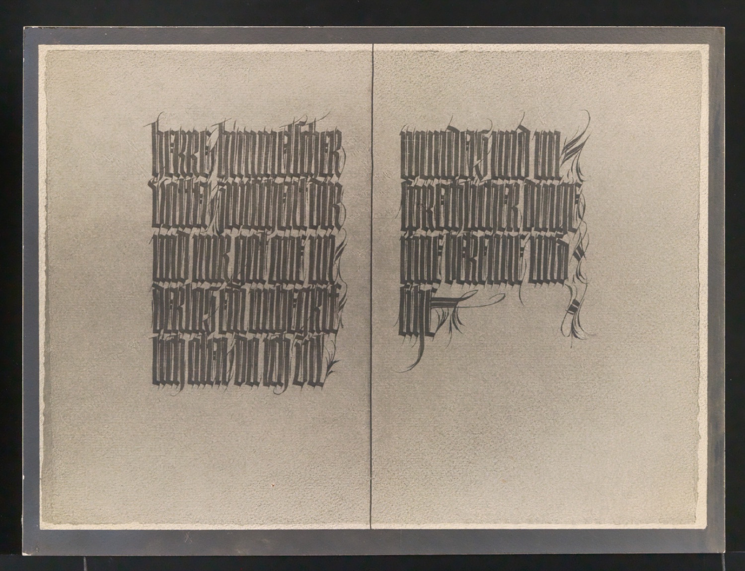 Konvolut Fotoabzüge von Buchseiten mit Kalligraphien von Jan Tschichold — Blatt 55