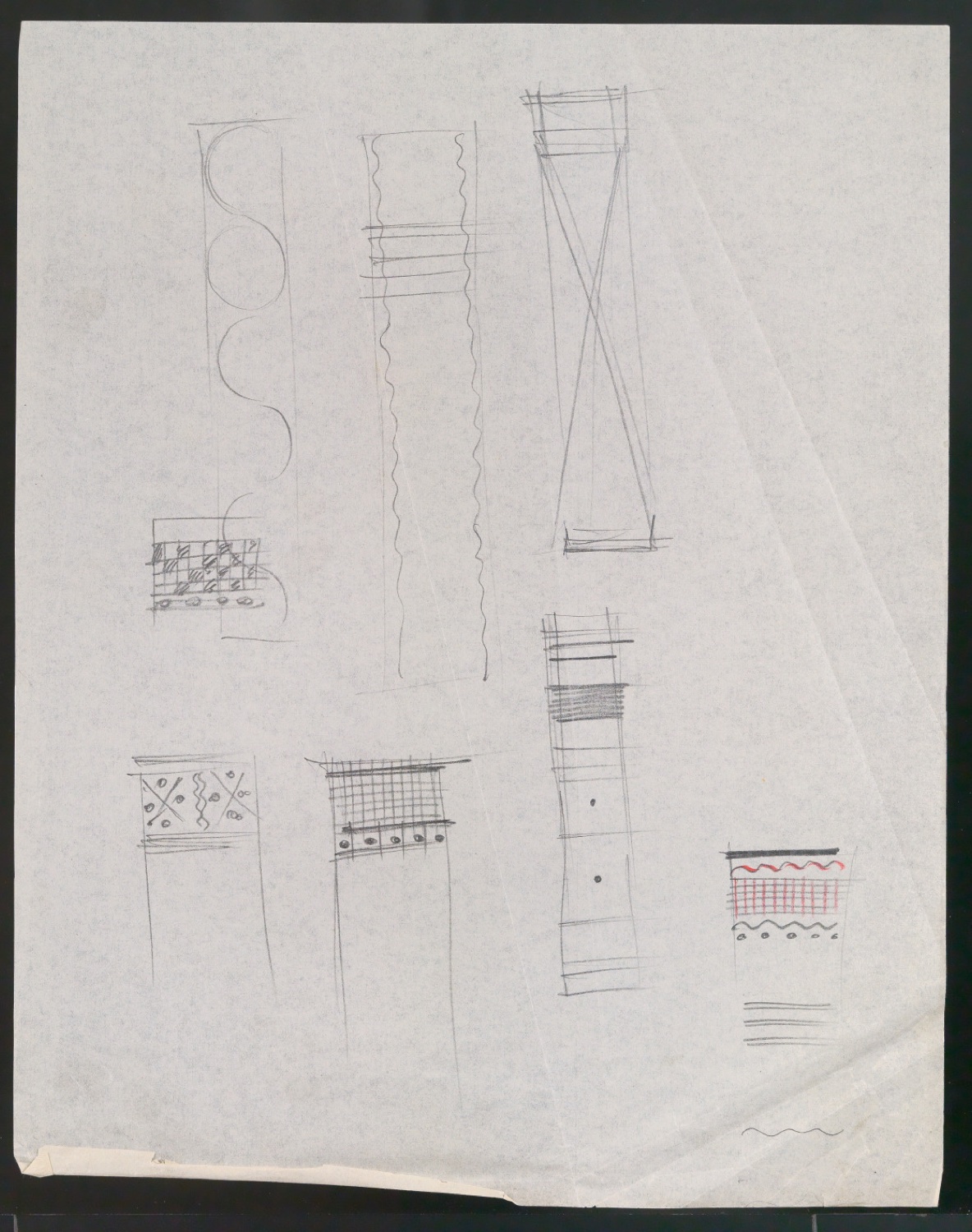 Konvolut Skizzen für Bucheinbände — Blatt 15