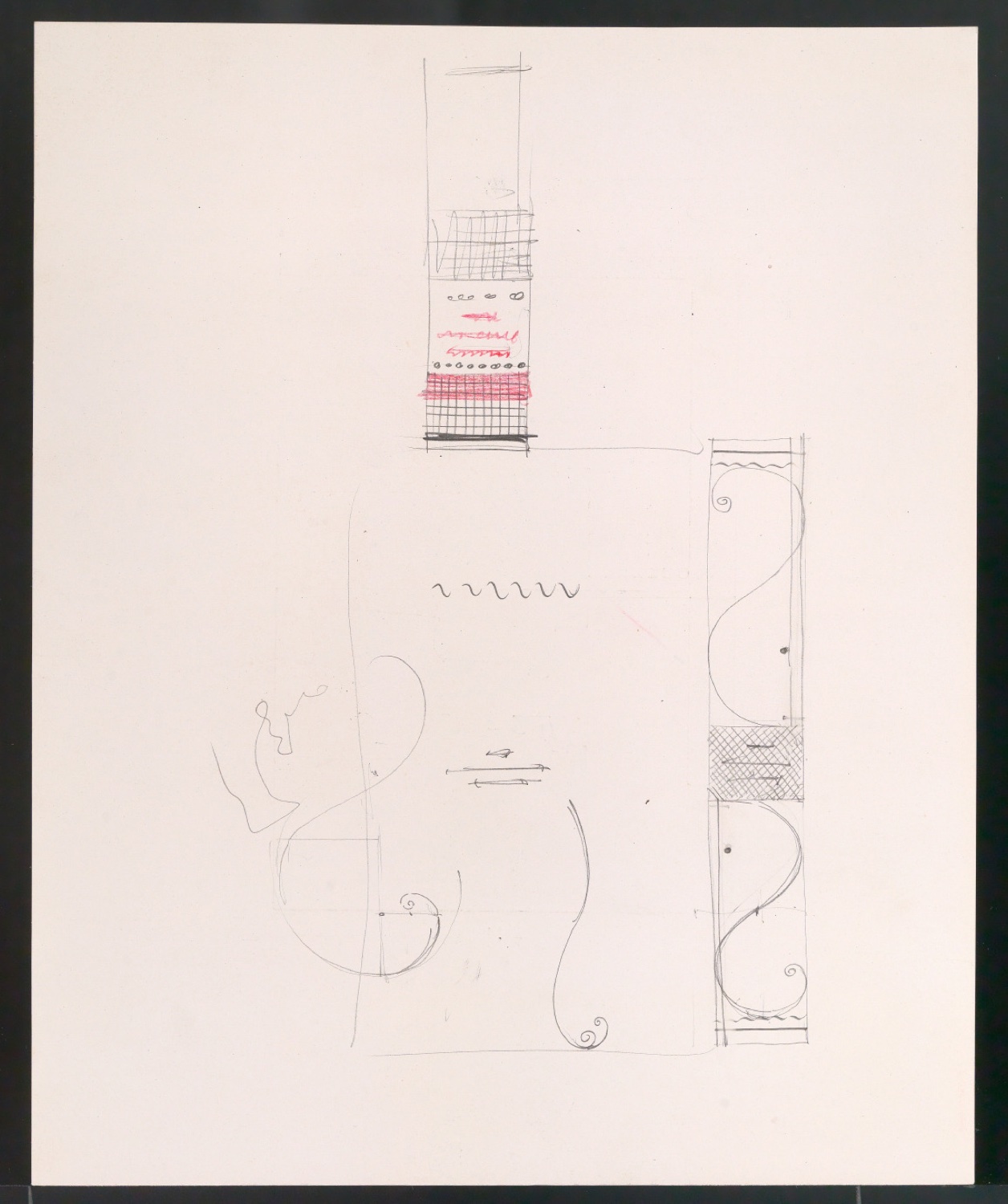 Konvolut Skizzen für Bucheinbände — Blatt 39