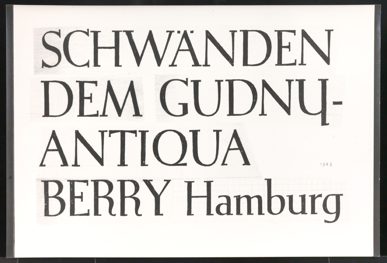 Fotoabzüge von Konvolut Kalligrafische Übungen, Schriftübungen — Blatt 3