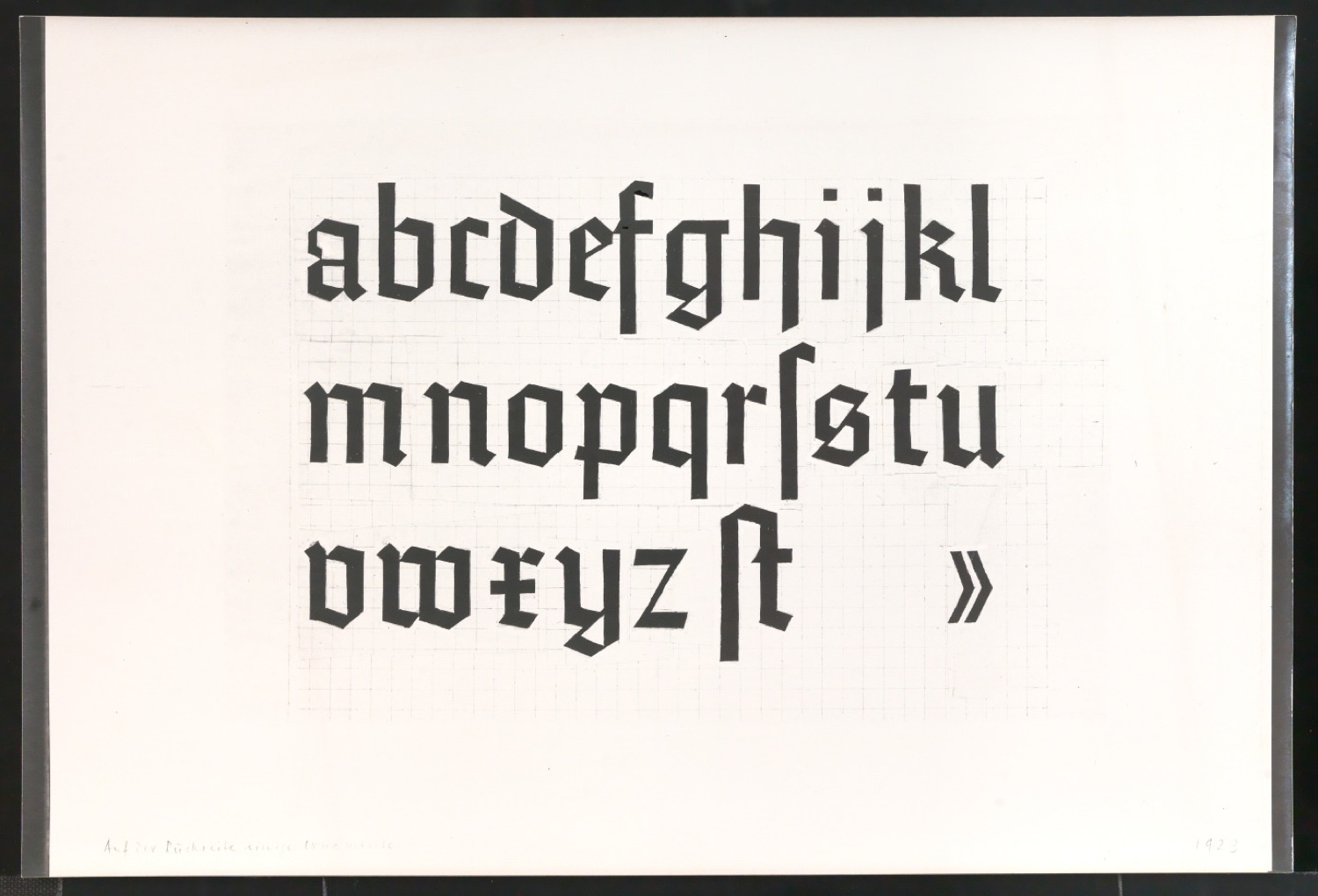 Fotoabzüge von Konvolut Kalligrafische Übungen, Schriftübungen — Blatt 9