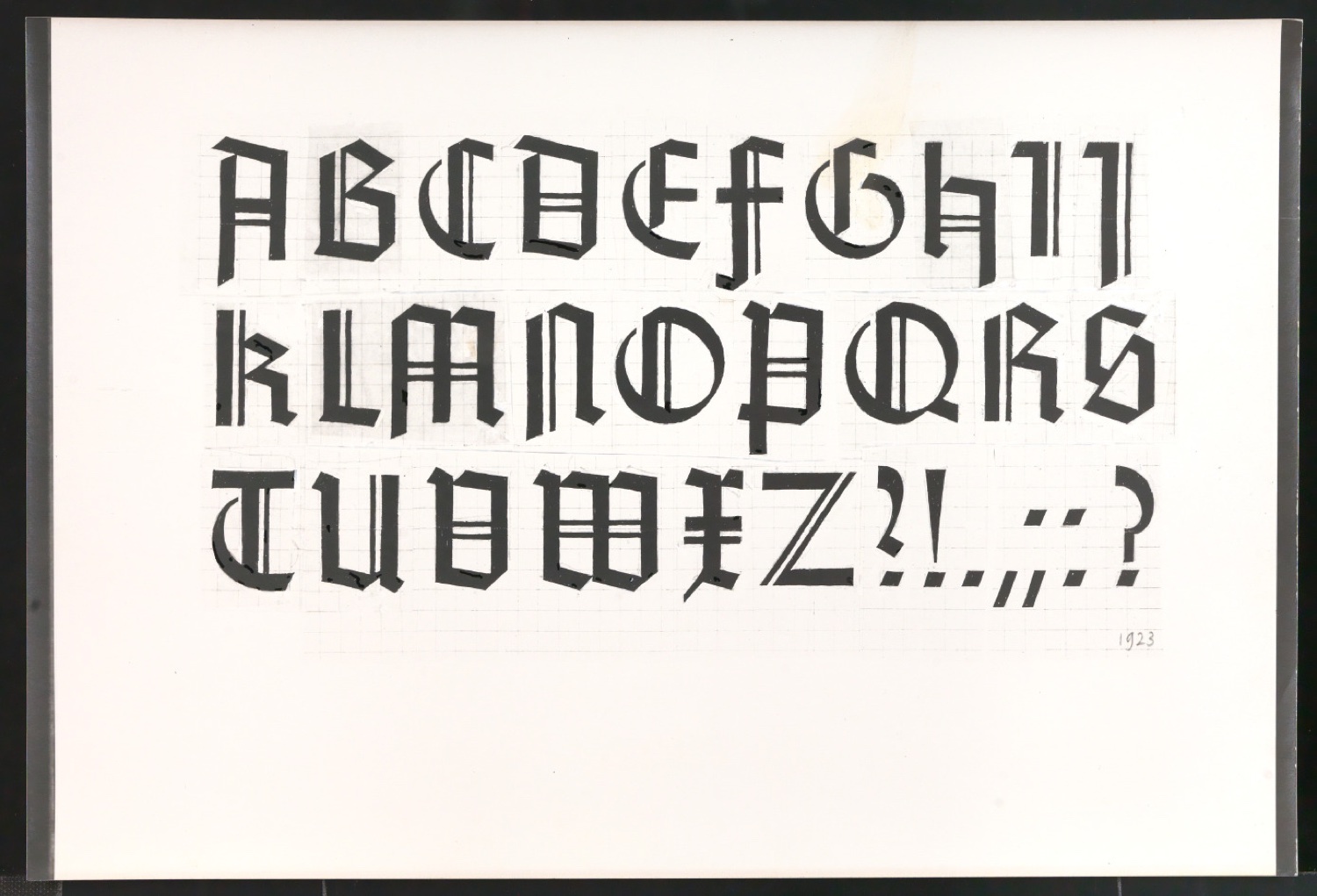 Fotoabzüge von Konvolut Kalligrafische Übungen, Schriftübungen — Blatt 13