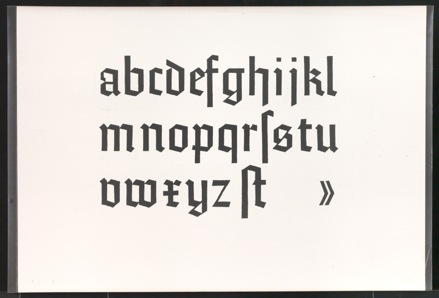 Fotoabzüge von Konvolut Kalligrafische Übungen, Schriftübungen — Blatt 17